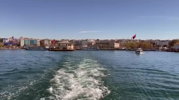 Bosporus Istanbul Turkey October 2022 Bosphorus Istanbul View City Lines — Stock Video