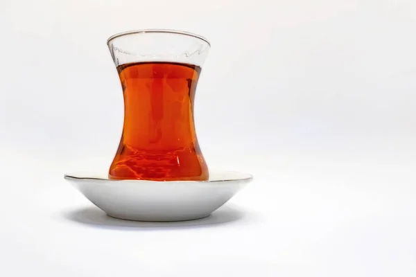 Kuuma Turkkilainen Tee Perinteisessä Lasikupissa — kuvapankkivalokuva