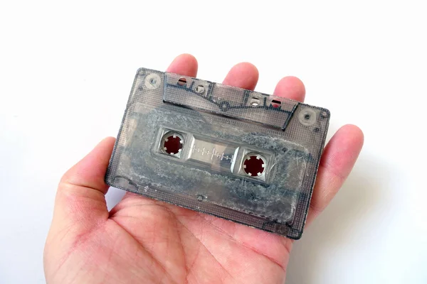 Indispensable Classic Tape Cassettes 90S Cassettes Close Cassette Tapes Close — Stock Photo, Image