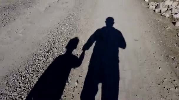 Människohandel Med Barn Stöld Barn Övergrepp Mot Barn Skuggor Vuxna — Stockvideo
