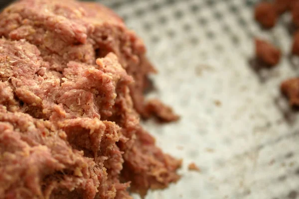 Tiny Meatballs Rolled Ready Cook Small Meatballs — Stock Photo, Image