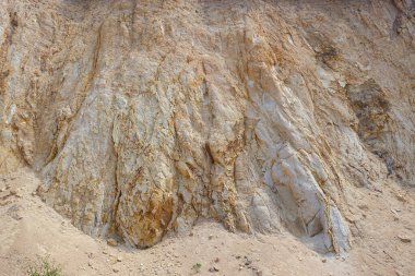 Dünyadaki farklı kaya oluşumları, kaya çeşitleri, sarı kayalar.,