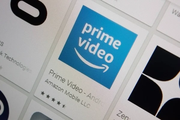 Ivanovsk Ρωσία Νοεμβρίου 2021 Εφαρμογή Amazon Prime Video Στην Οθόνη — Φωτογραφία Αρχείου