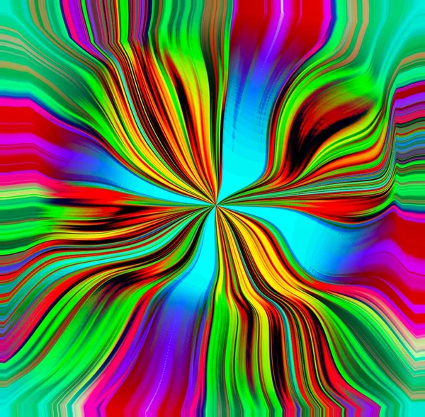 Liquid Rainbow Swirl Abstract — Stock Photo, Image