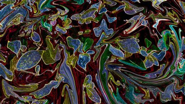 Yaprak rengi soyut girdap