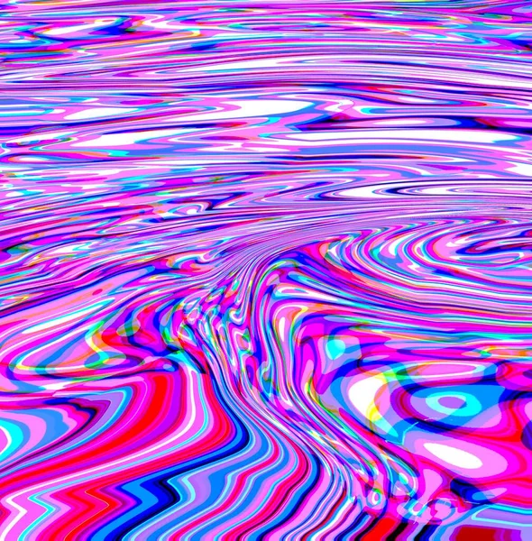 Liquified Static Flowing Colour Mixture — Stock Photo, Image