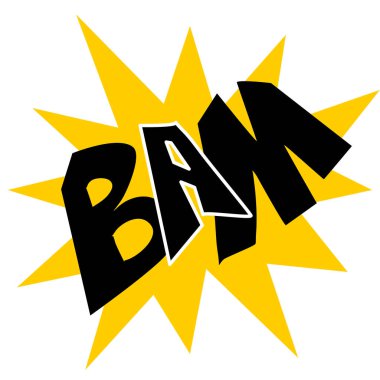 BAM çizgi film kelimesi yıldız patlaması eylemi