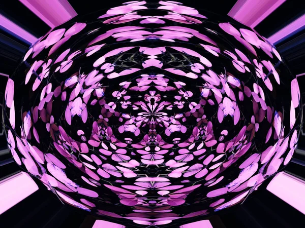 Blue Violet Kaleidoscope Pattern — Stock Photo, Image