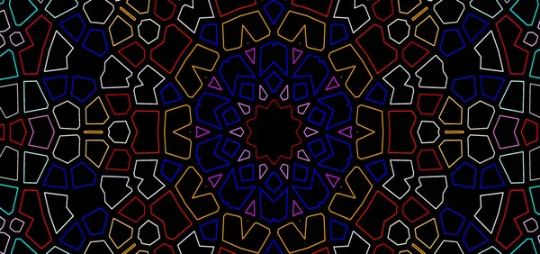 Blue Violet Kaleidoscope Pattern — Stock Photo, Image