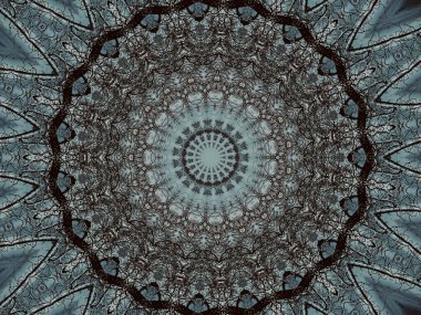 Dairesel kaleydoskopik arkaplan dokusu