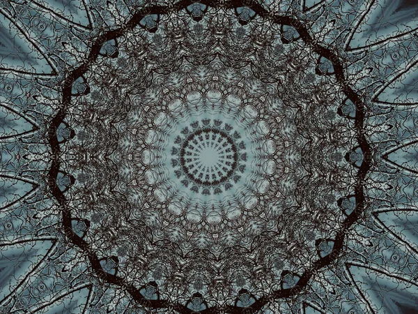 Okrągły Wzór Kalejdoskopowy Tło Tekstury — Zdjęcie stockowe