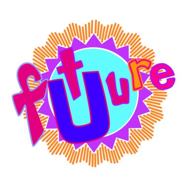 word future stylized with sun blast