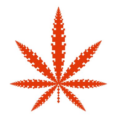  Marihuana beş yaprak desen sembolü