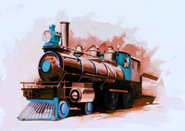 vintage locomotive, steam engine train