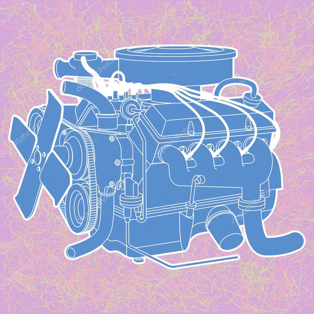 Generic automotive car engine