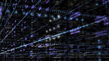 Meta ayet ve ağının resmi. 3B görüntüleme. 