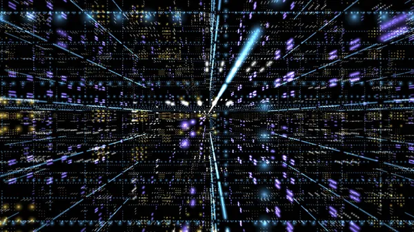 Meta ayet ve ağının resmi. 3B görüntüleme. 