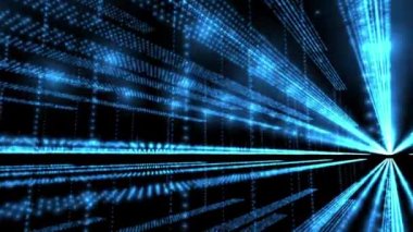 Sayısız bilginin aktığı meta dizeleri. Teknolojik tekilliğe doğru evrimleşen teknoloji. 3 boyutlu görüntüleme. Bilgi kaybolan noktaya doğru toplanır ve parlak bir şekilde parlar.. 