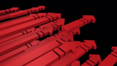 Askeri saldırının ve saldırının sembolü. Sürü istilası. Birçok ok ileri doğru hareket eder. Zorla ileri it. Güç ve güç. Savaş ve atılım. Alfa kanalı. 3B görüntüleme. 