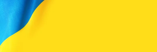 Знамя Изготовлено Государственного Желто Синего Флага Украины Копировальное Пространство — стоковое фото