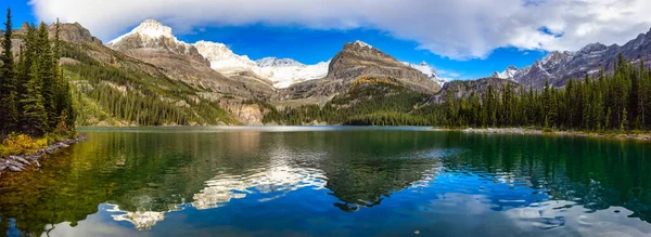 Blick auf den Glacier Lake mit den kanadischen Rocky Mountains — Stockfoto