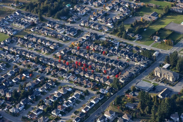 Case residenziali a Mission City. Situato a est della Grande Vancouver — Foto Stock