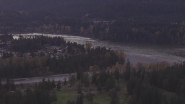 Veduta della città moderna, Hope, in British Columbia, Canada. — Video Stock