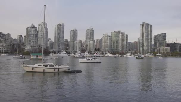 Vue panoramique du paysage urbain moderne du centre-ville — Video