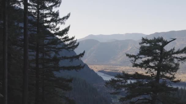 Vista panoramica della natura canadese Paesaggio montano. — Video Stock