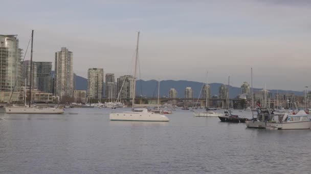 Vista panorámica del paisaje urbano del centro moderno — Vídeo de stock