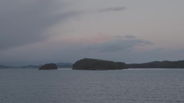 Gulf Islands on the West Coast of Pacific Ocean. — Stock Video