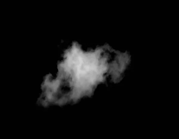Белое облако на черном фоне. — стоковое фото