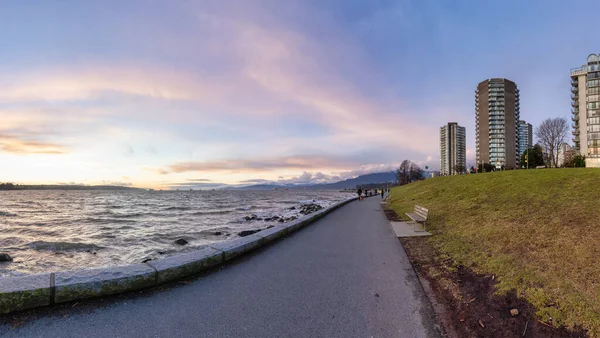 Seawall in Downtown Vancouver, British Columbia, Canada. — Stock Photo, Image