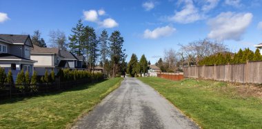 Modern Şehir Banliyölerinde Konut Mahallesi Manzarası.