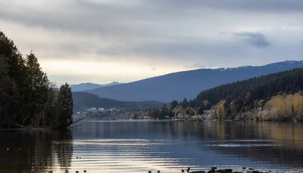 View Canadian Landscape Shoreline Trail Port Moody Greater Vancouver British — Stok fotoğraf