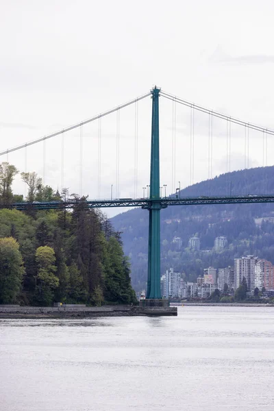 Lejonportsbron i en modern stad på Stilla havets västkust. — Stockfoto