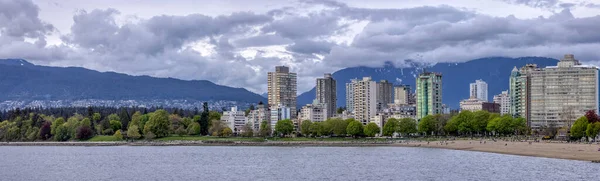 Residential Homes Stanley Park English Bay Beach Downtown Vancouver British — Stock Photo, Image