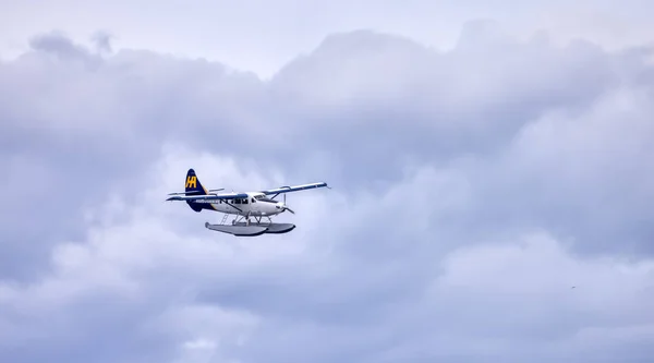 Downtown Vancouver British Columbia Canadá Mayo 2022 Harbour Air Seaplane — Foto de Stock