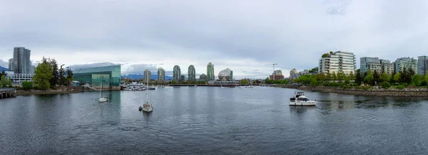 Vancouver Daki False Creek British Columbia Kanada Panoramik Manzara Kentsel — Stok fotoğraf