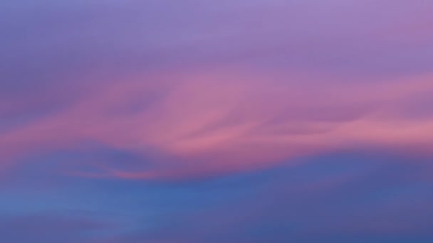 Vista Panorâmica Cloudscape Durante Pôr Sol Colorido Nascer Sol Tomado — Vídeo de Stock