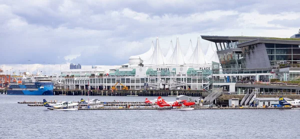 Downtown Vancouver British Columbia Canada May 2022 Canada Place Convention — стокове фото