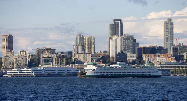 Downtown Seattle Washington Estados Unidos América Vista Panorâmica Cidade Moderna — Fotografia de Stock