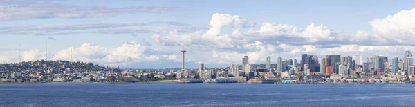 Seattle Centrum Washington Usa Panoramautsikt Över Den Moderna Staden Stilla — Stockfoto