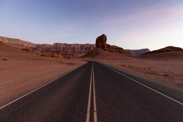 Route Panoramique Avec Red Rock Canyon Mountain American Landscape Conduire — Photo