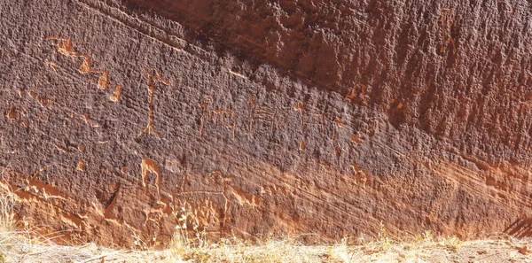 Ancient Anasazi Petroglyphs Page Arizona United States America — Stock Photo, Image