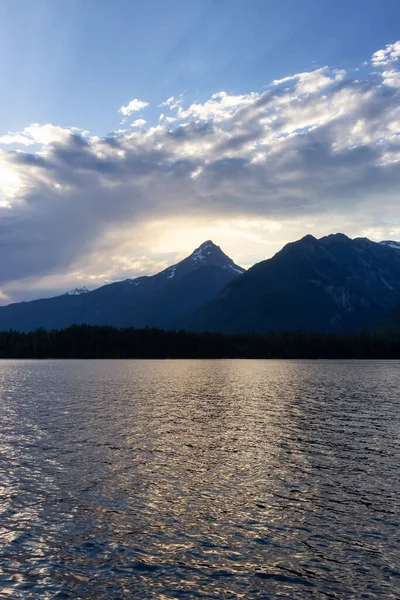 Lake Trees Mountains Canadian Landscape Chilliwack Lake British Columbia Canada — Stockfoto