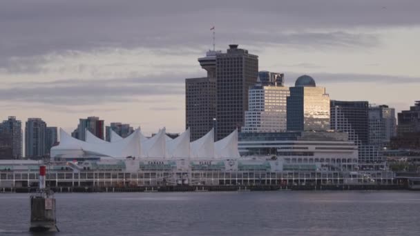 Downtown Vancouver British Columbia Canadá Mayo 2022 Canada Place Coal — Vídeo de stock