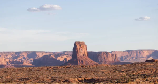 Desert Rocky Mountain American Landscape Sunset Sky Oljato Monument Valley — Stockfoto
