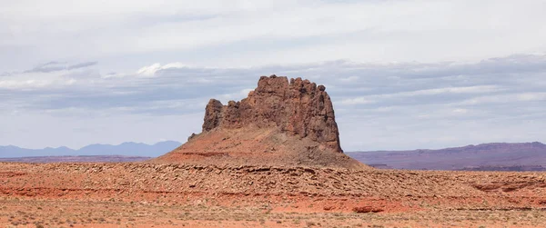 Red Rock Mountain Landscape Sunny Cloudy Day Alhambra Rock Mexican — 스톡 사진