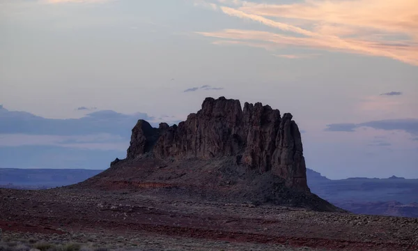 Red Rock Mountain Landscape Під Час Яскравого Заходу Сонця Рок — стокове фото
